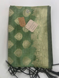 Varanasi Pilgrimage Woven Statement Wrap – Green