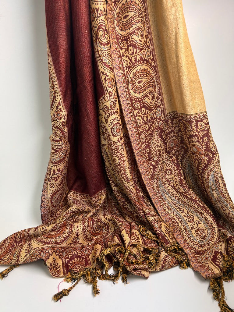 Reversible Varanasi Cotton-Silk Shawl