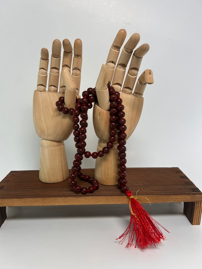 Sandalwood Mala — Handcrafted Meditation Necklace