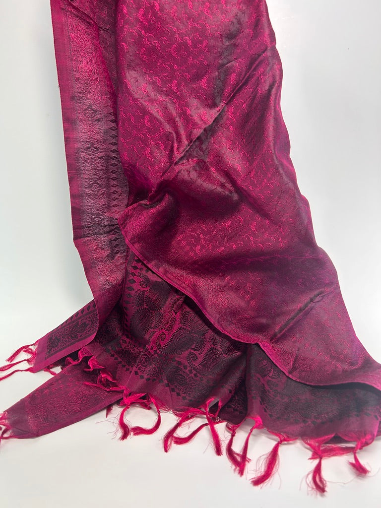 Reversible Woven Silk Scarf