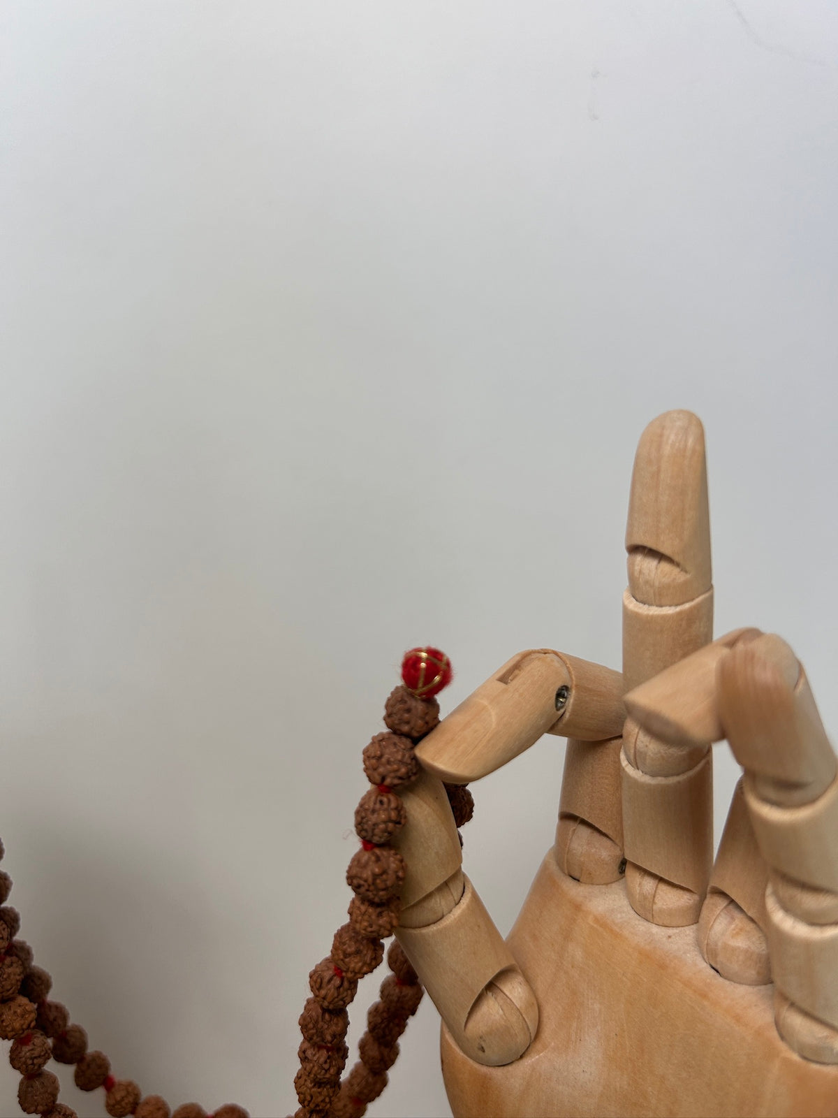 Rudraksha Japa Mala with Ganesh Guru Bead — view 9