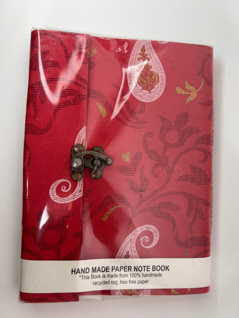 Handmade Rag Paper Journal – Red
