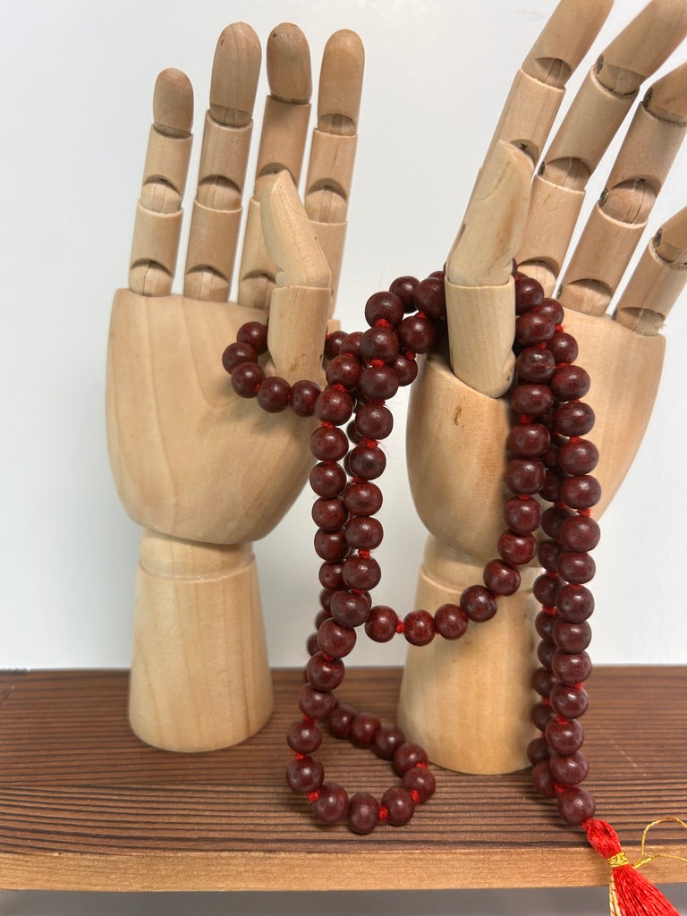 Sandalwood Mala — Handcrafted Meditation Necklace