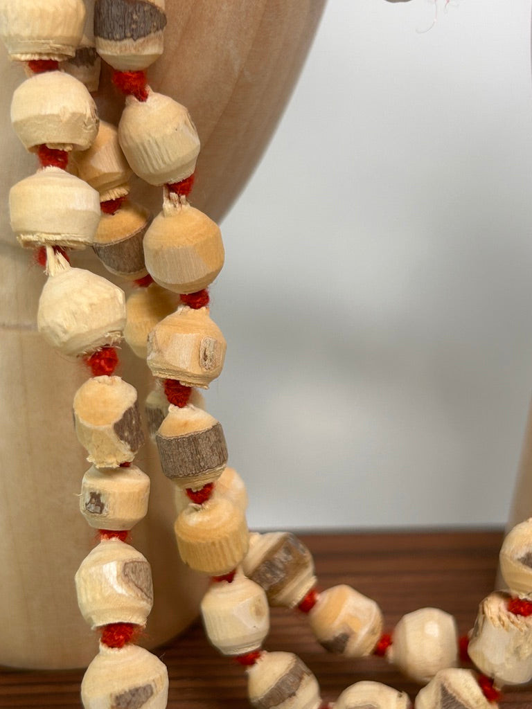 Tulsi Mala — Traditional Holy Basil Wood Prayer Beads