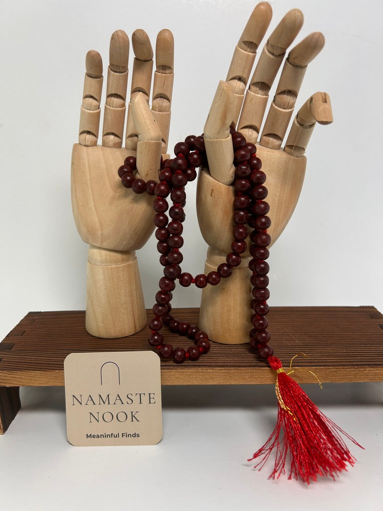 Sandalwood Mala — Handcrafted Meditation Necklace