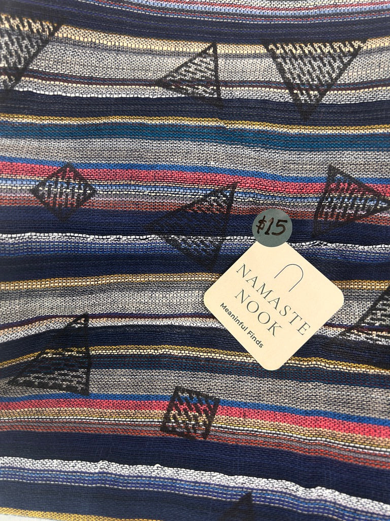 Handwoven Cotton Tassel Scarf / Wrap