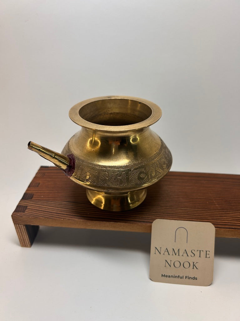 Brass Ritual Pouring Vessel — view 4