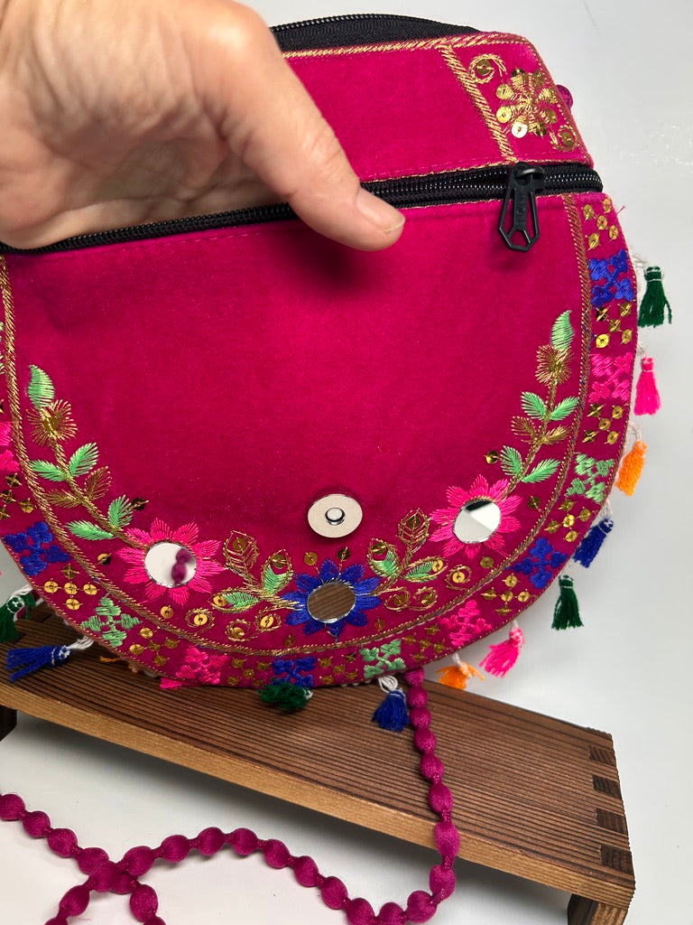 Mirror-Work Bag, Magenta