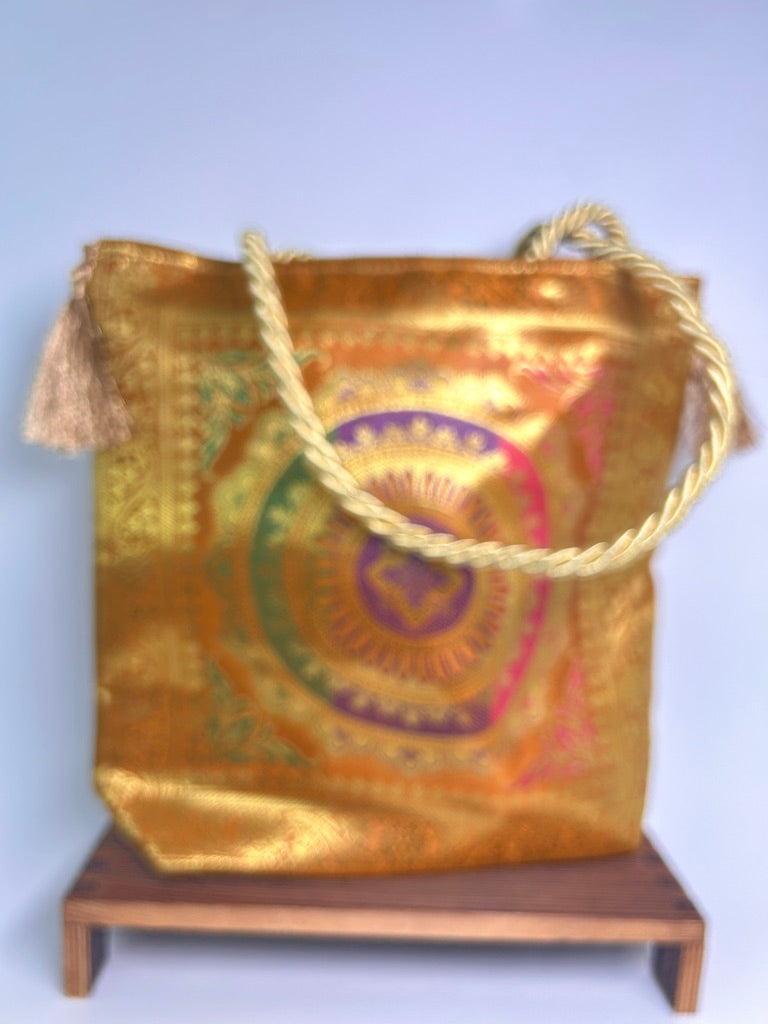 Tote Bag – Orange & Gold