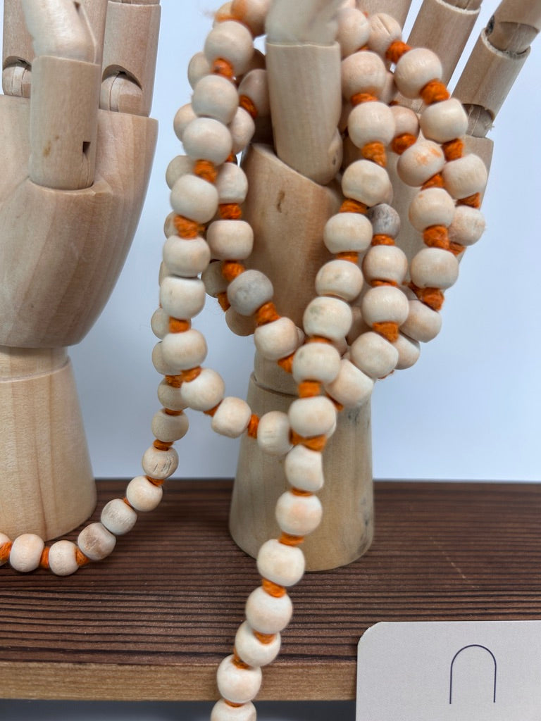 Tulsi Mala — Traditional Holy Basil Wood Prayer Beads