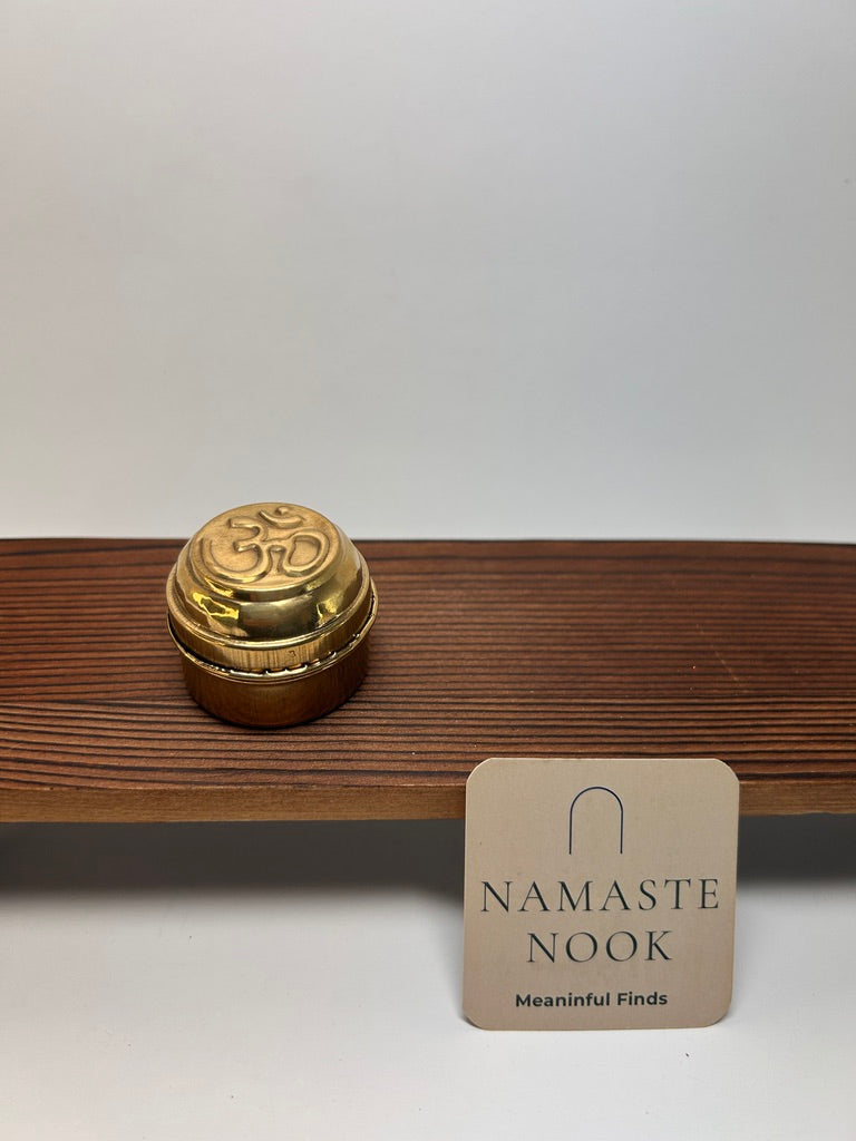 Brass Om Ritual Box — view 4