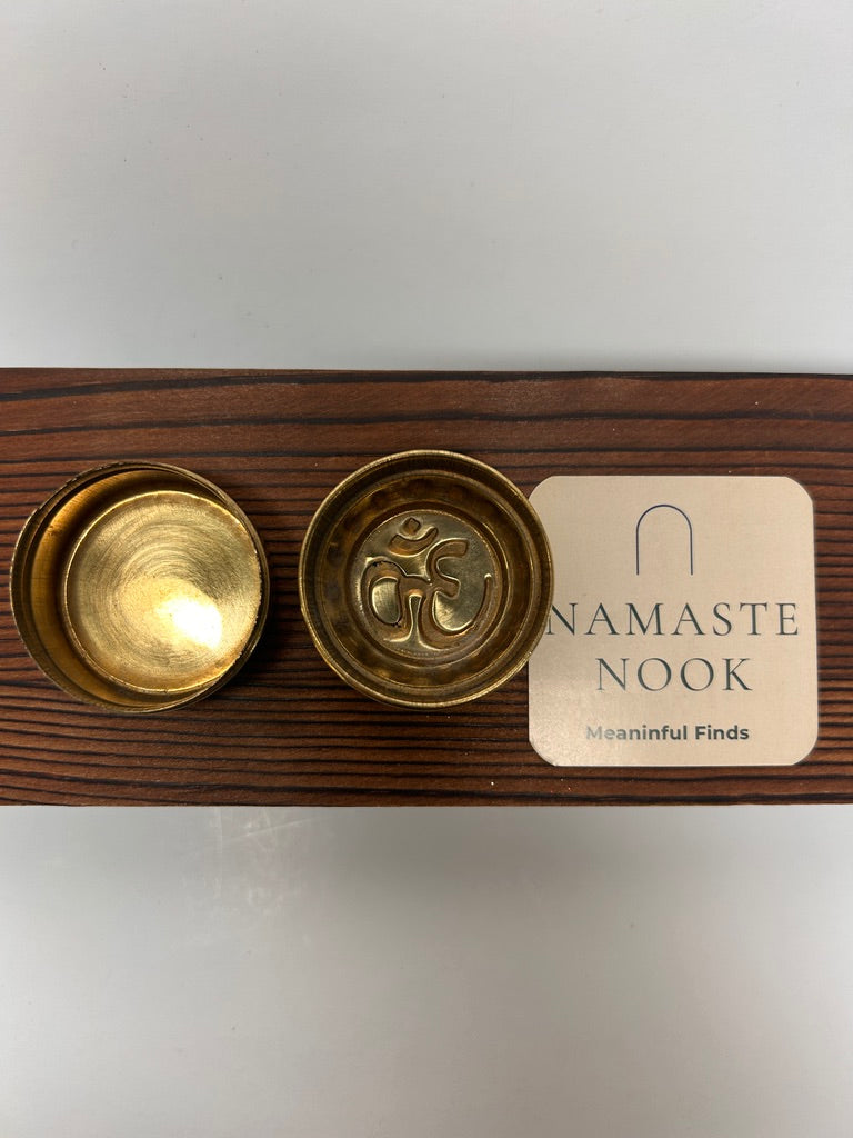 Brass Om Ritual Box — view 2