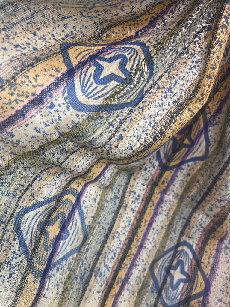 Handwoven Cotton Tassel Scarf / Wrap
