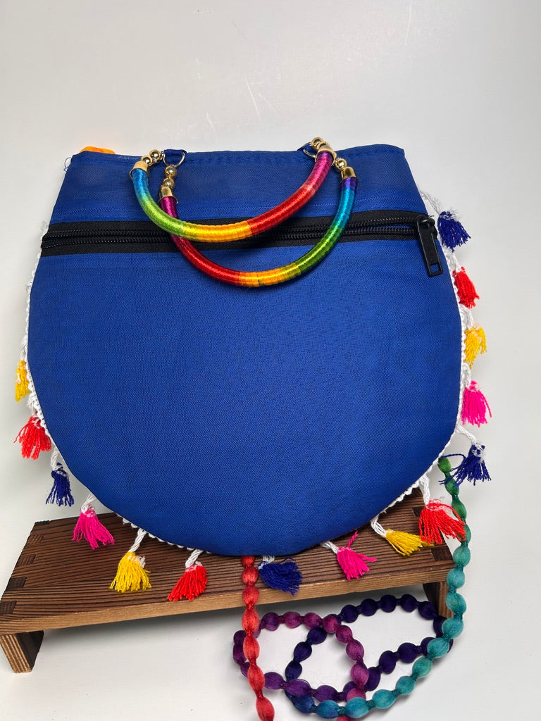 Embroidered Peacock Bag