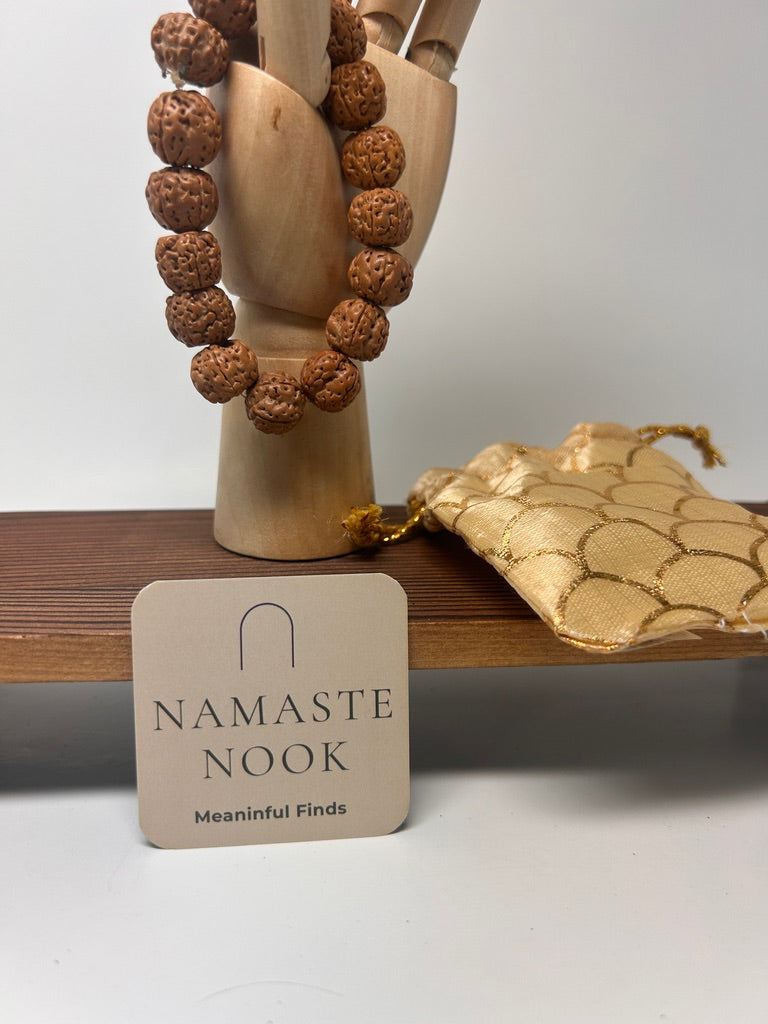 Rudraksha Seed Bracelet — Traditional Prayer Beads