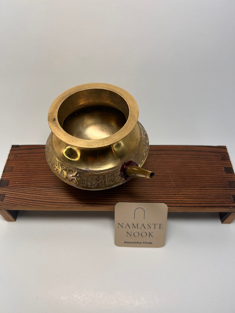 Brass Ritual Pouring Vessel — view 8