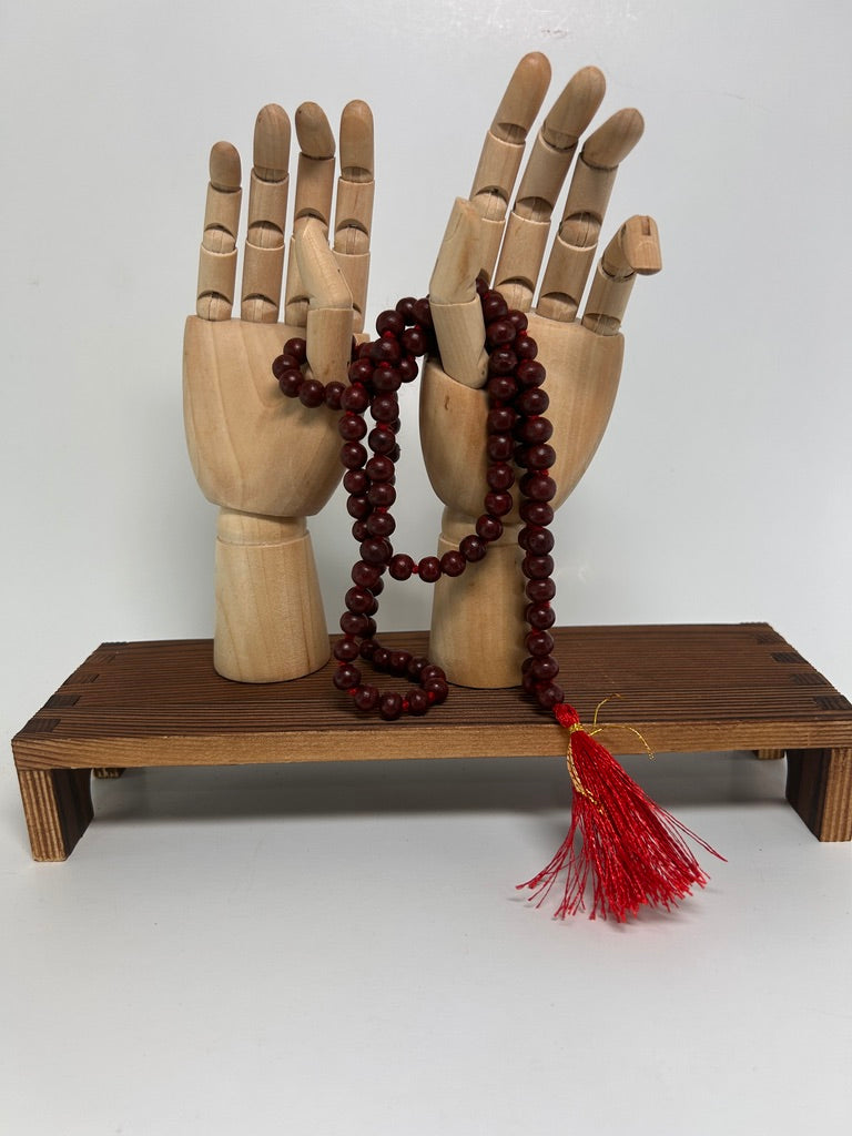 Sandalwood Mala — Handcrafted Meditation Necklace