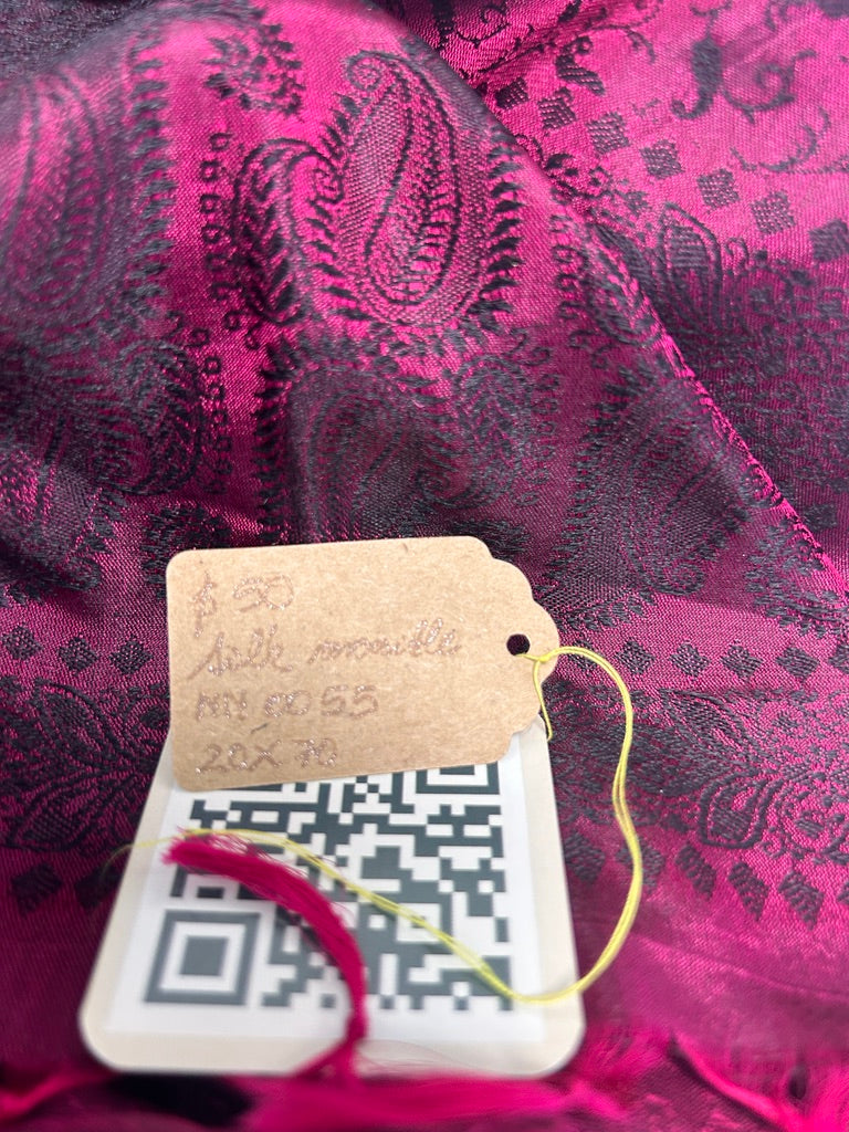Reversible Woven Silk Scarf