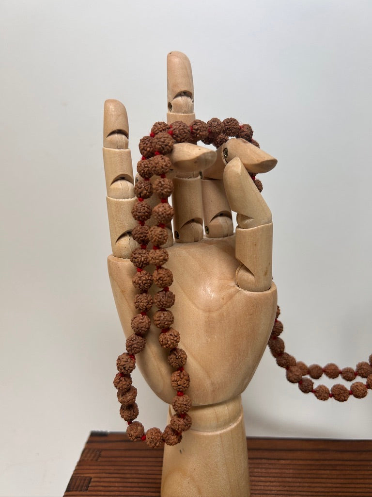 Rudraksha Japa Mala with Ganesh Guru Bead — view 8