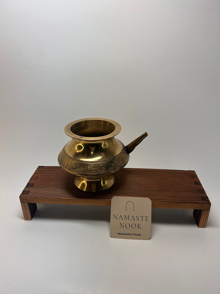 Brass Ritual Pouring Vessel — view 2