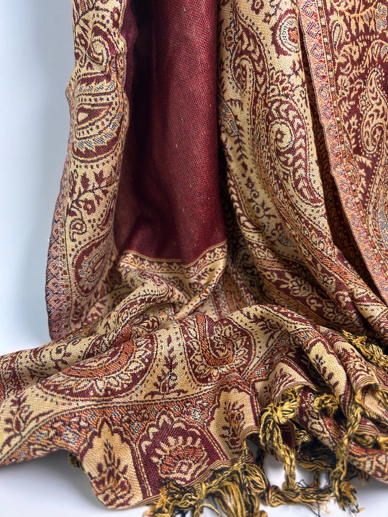 Reversible Varanasi Cotton-Silk Shawl