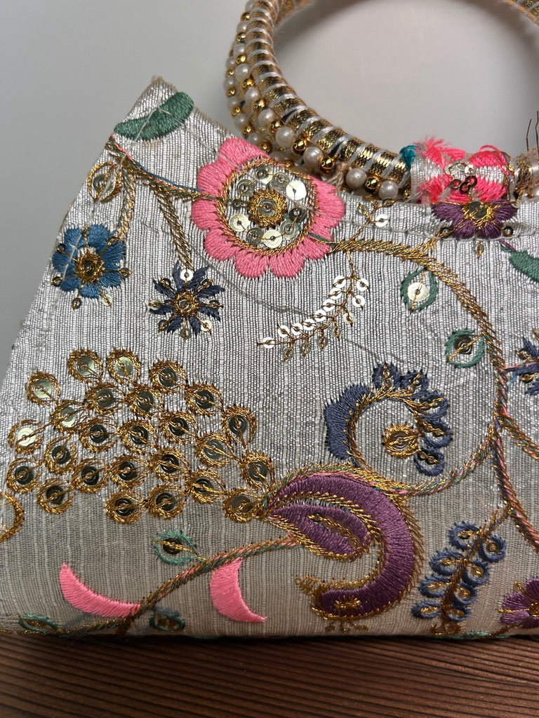 Embroidered Clutch