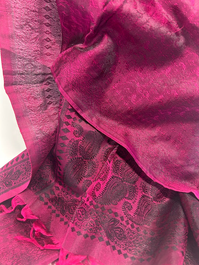 Reversible Woven Silk Scarf