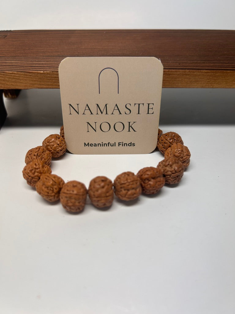 Rudraksha Seed Bracelet — Traditional Prayer Beads