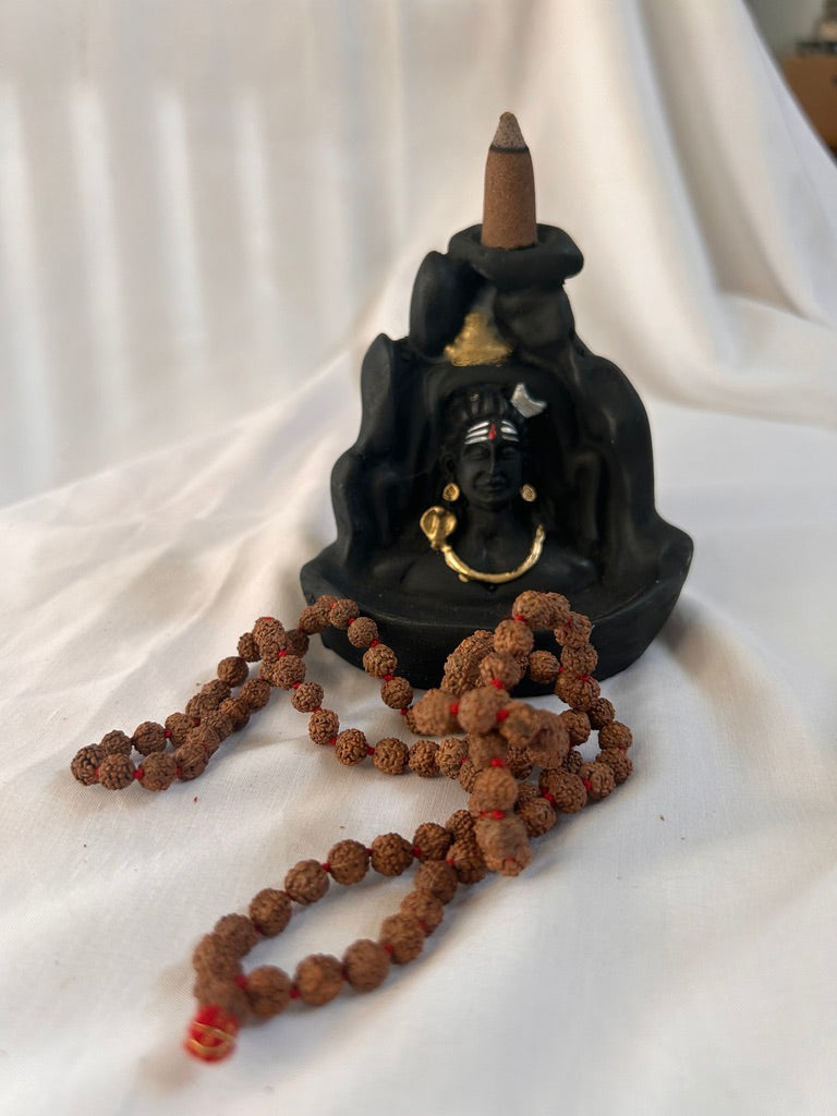 Rudraksha Japa Mala with Ganesh Guru Bead — view 2
