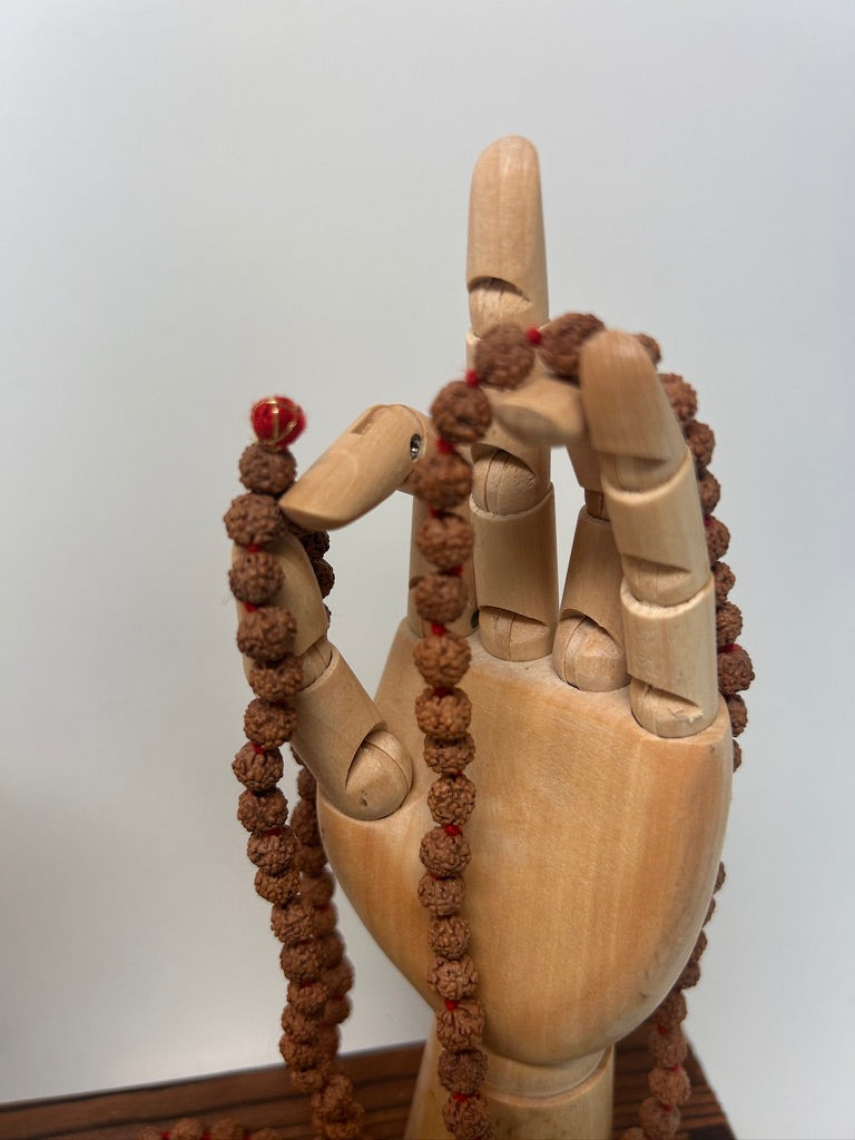 Rudraksha Japa Mala with Ganesh Guru Bead — view 6