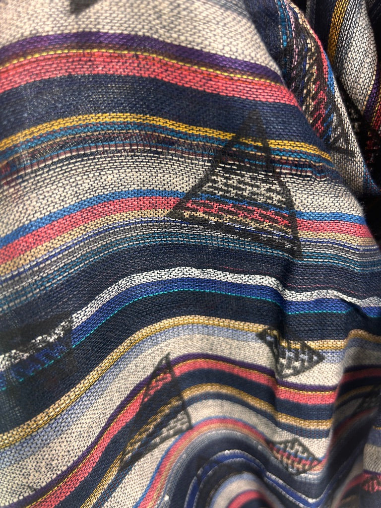 Handwoven Cotton Tassel Scarf / Wrap