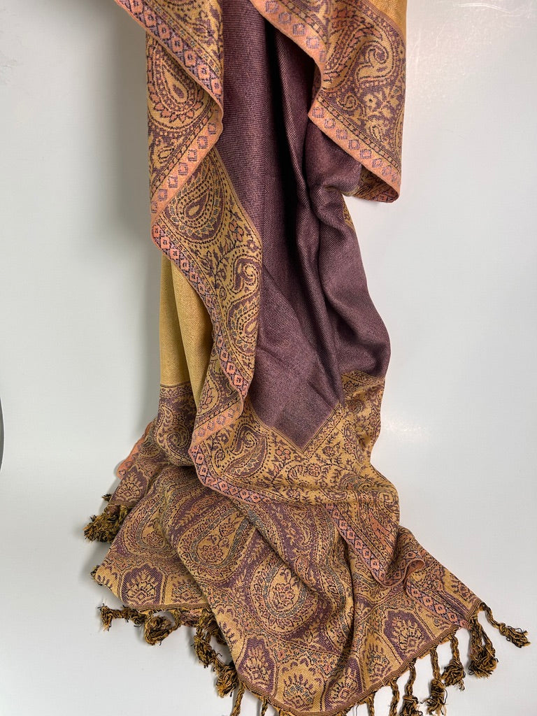 Reversible Varanasi Cotton-Silk Shawl