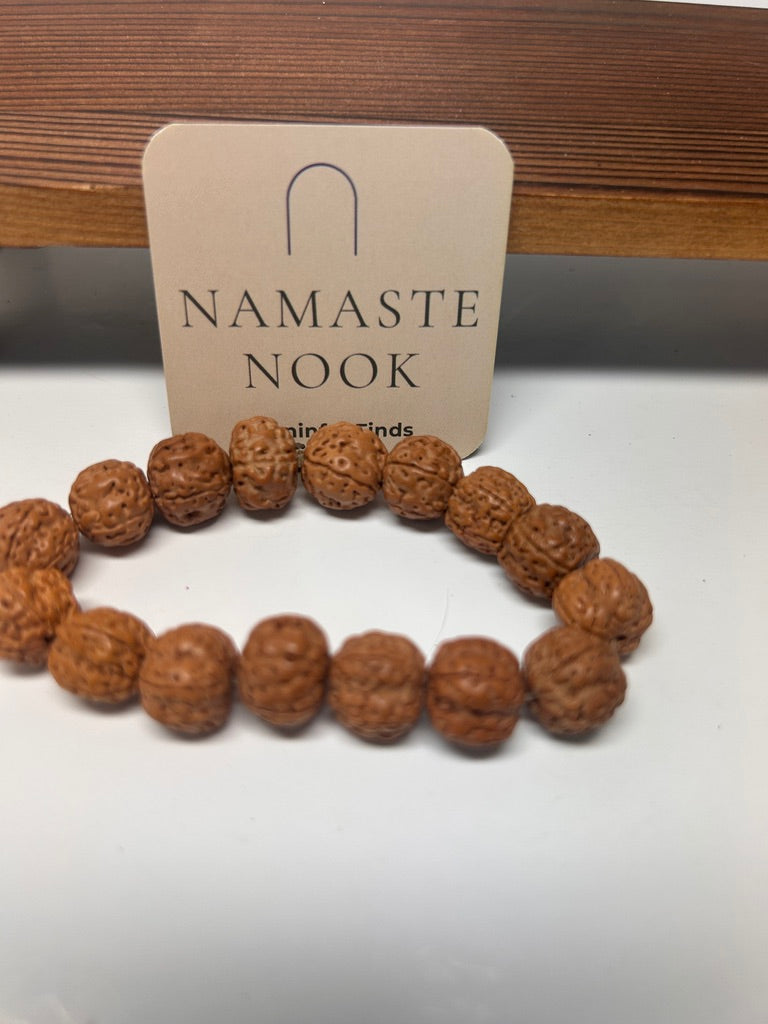 Rudraksha Seed Bracelet — Traditional Prayer Beads