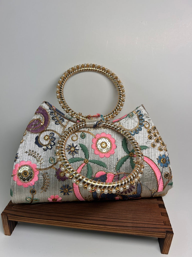 Embroidered Clutch