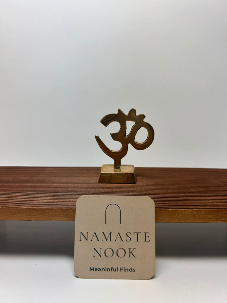 Brass Om Altar Stand — Small — view 1