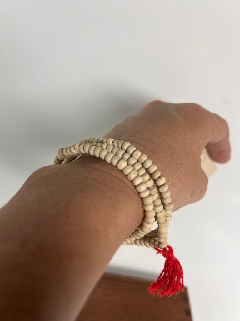 Tulsi Mala — Traditional Holy Basil Wood Prayer Beads