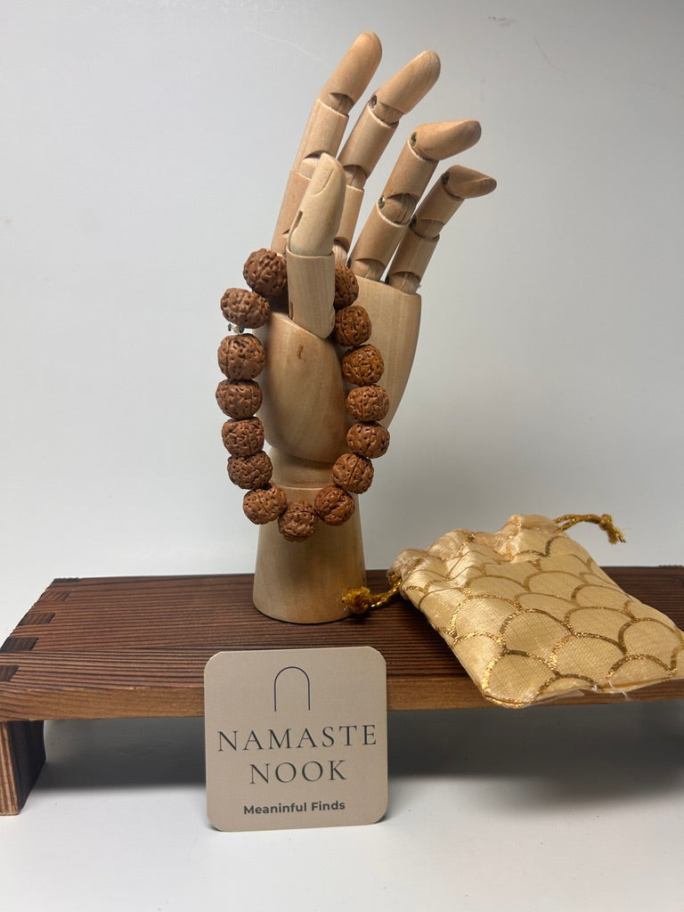 Rudraksha Seed Bracelet — Traditional Prayer Beads
