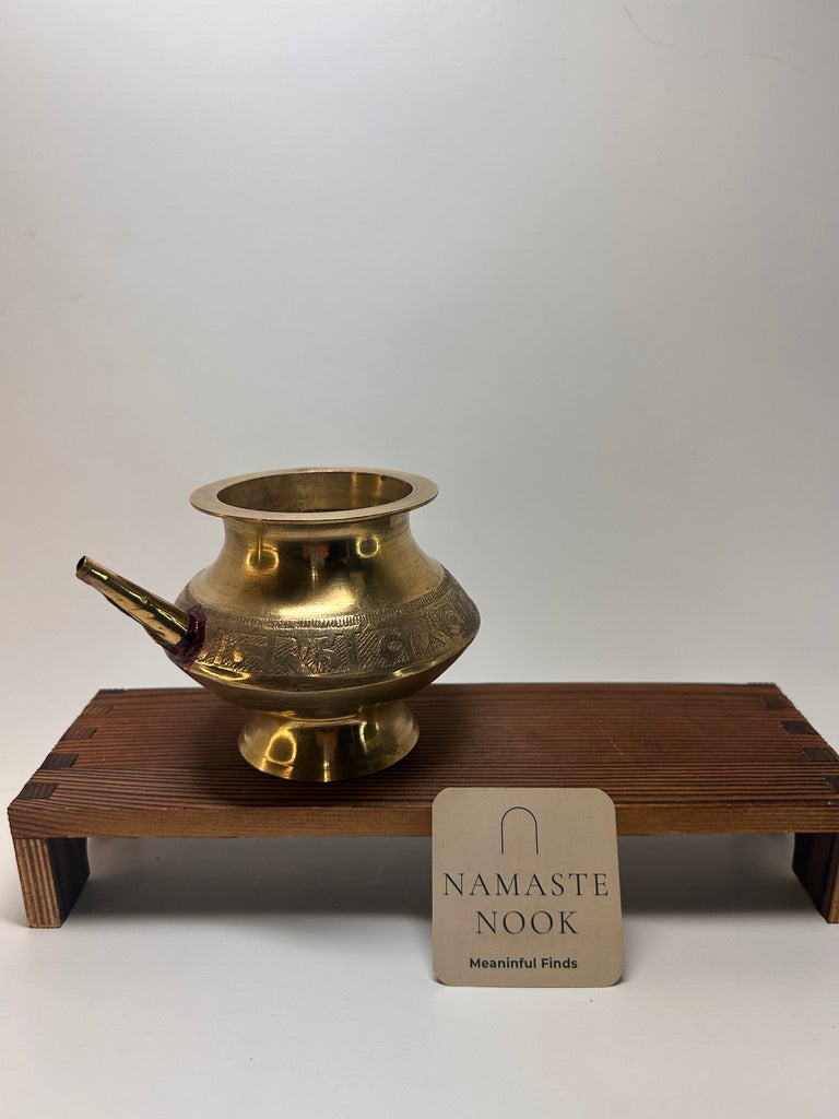 Brass Ritual Pouring Vessel — view 3