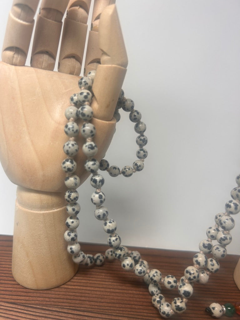 Natural Seven Chakra Energy Mala — Certified Gemstone Meditation Necklace