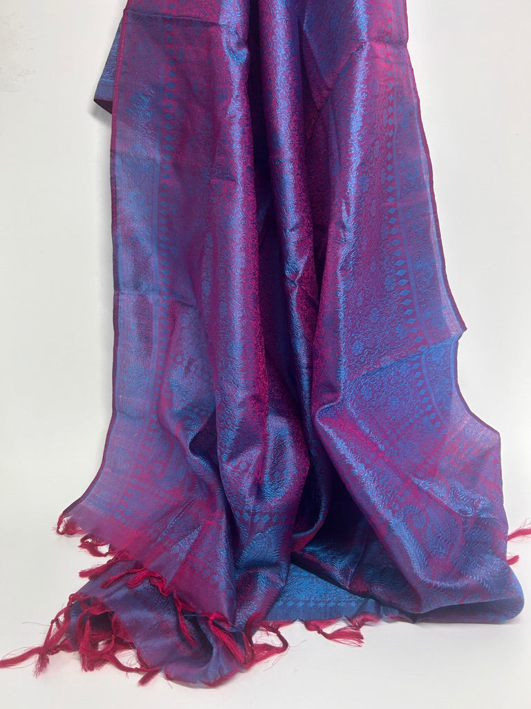 Reversible Woven Silk Scarf