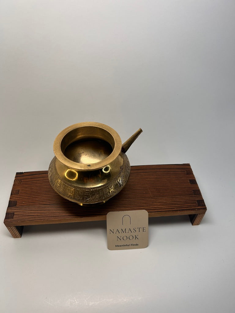 Brass Ritual Pouring Vessel — view 7