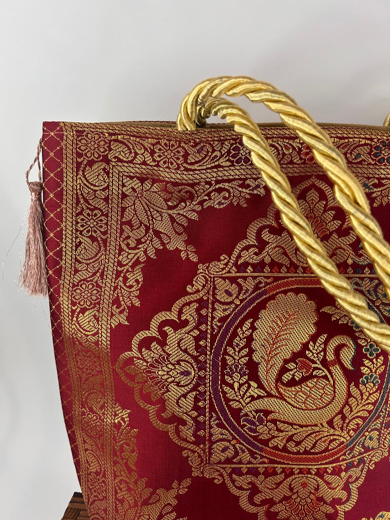 Tote Bag – Red & Gold