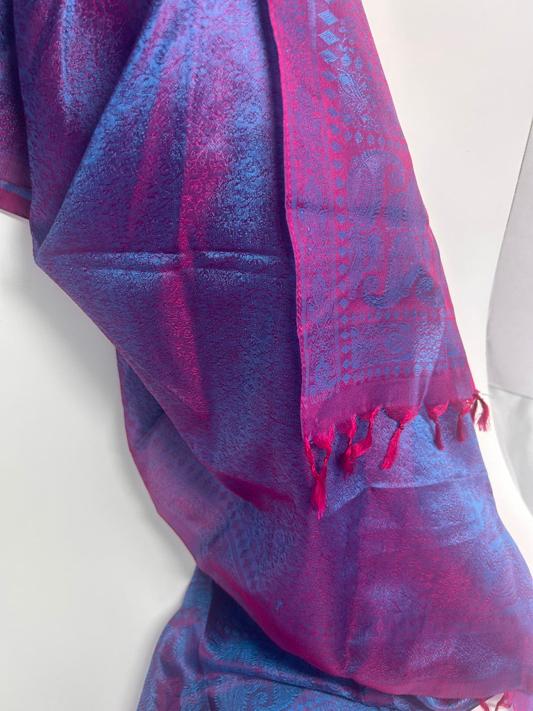 Reversible Woven Silk Scarf