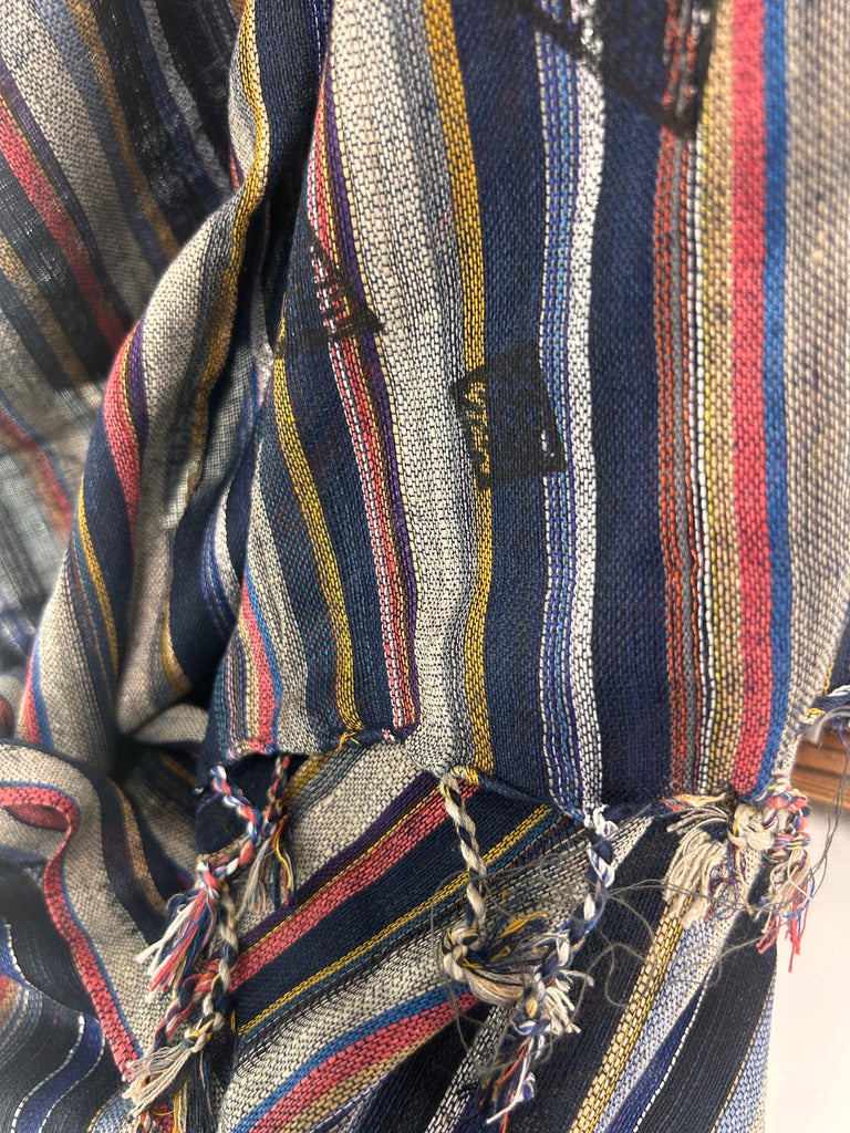 Handwoven Cotton Tassel Scarf / Wrap