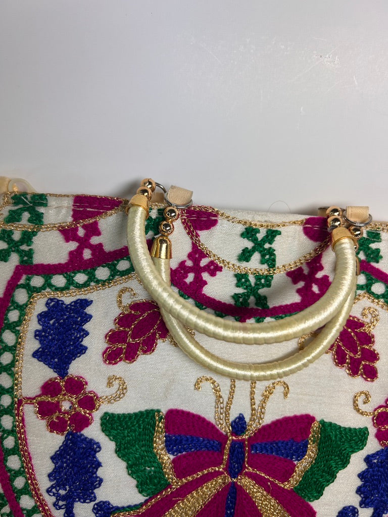Embroidered Butterfly Bag