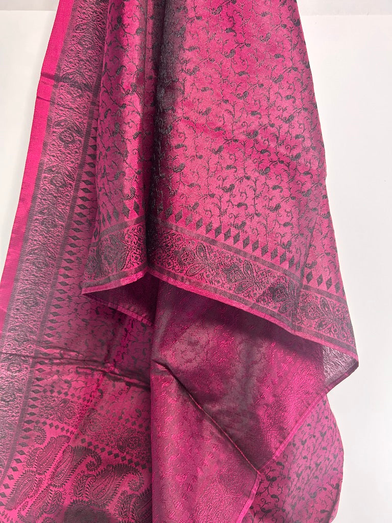 Reversible Woven Silk Scarf