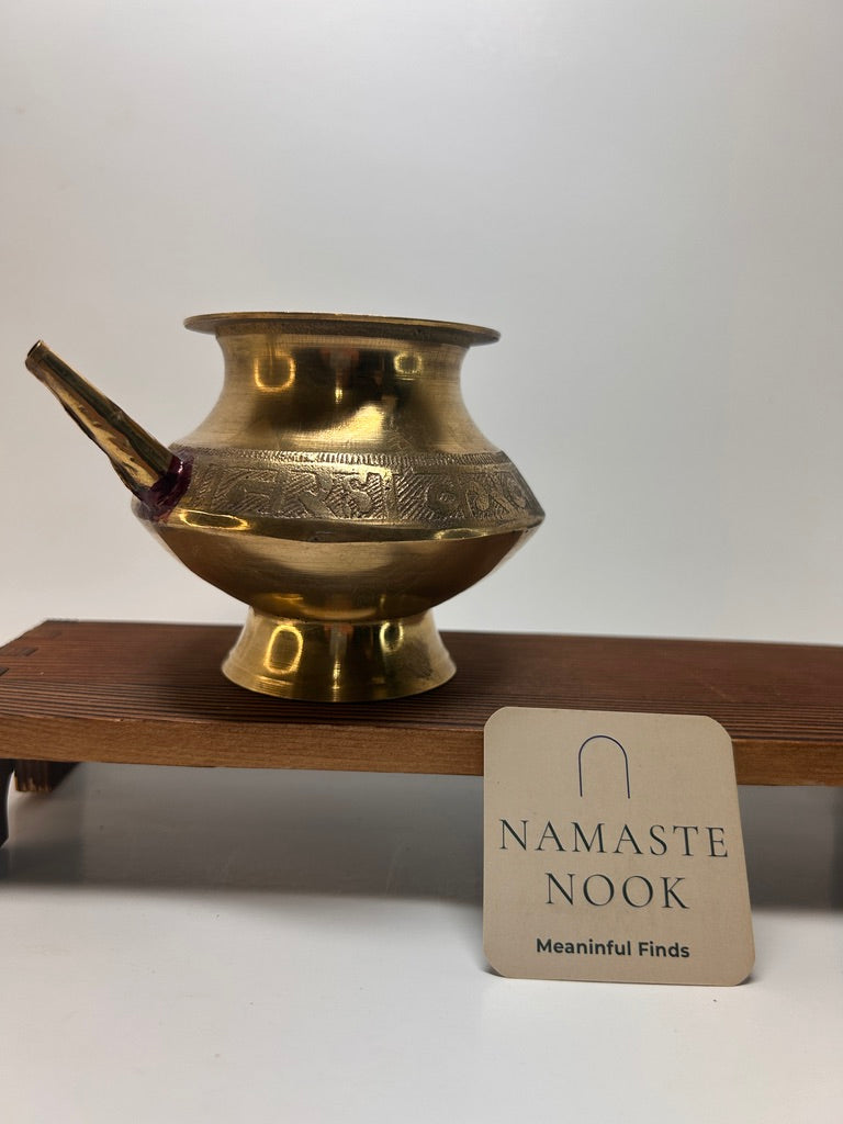 Brass Ritual Pouring Vessel — view 5