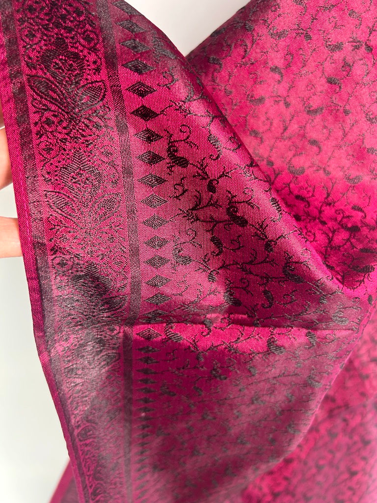 Reversible Woven Silk Scarf