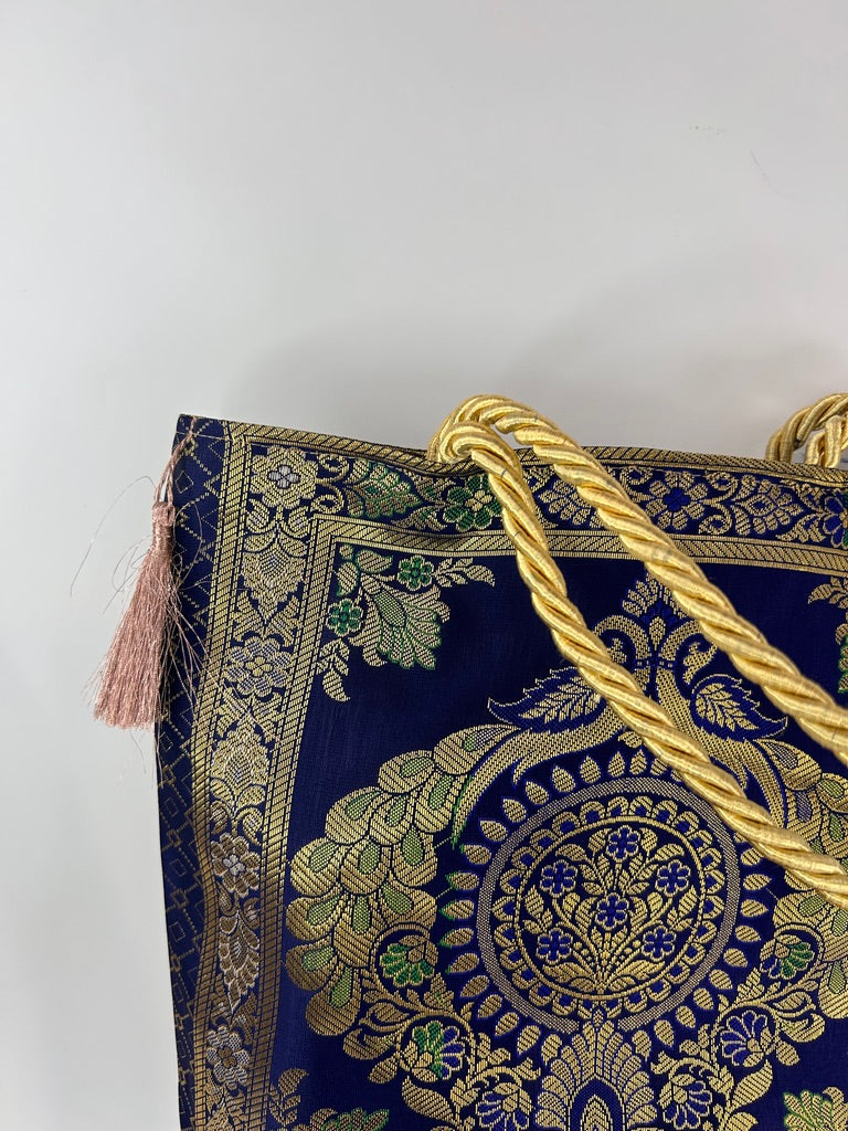 Tote Bag – Royal Blue & Gold