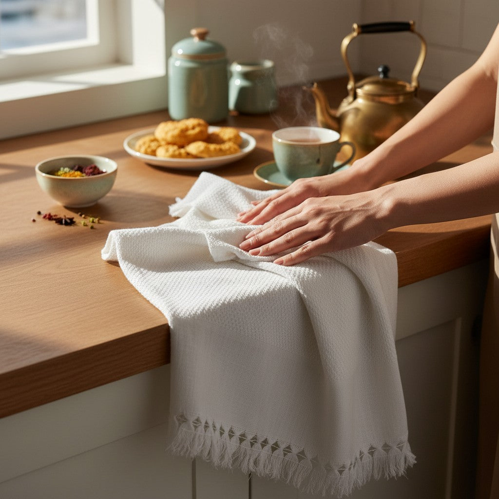 White Tea Towel — view 2